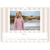 A3 Photo Calendar — Script and stripes [February]