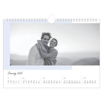 A4 Landscape Photo Calendar — Colour screens