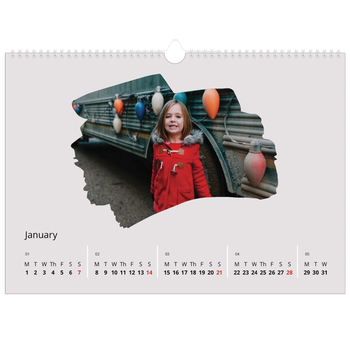 A3 Landscape Photo Calendar — Paintbrush photos