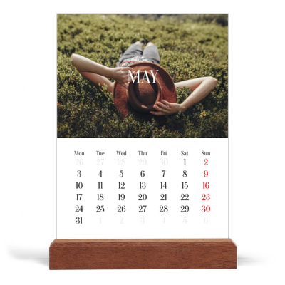 Easel Desk Calendar Portrait  — Endless escape [cover]