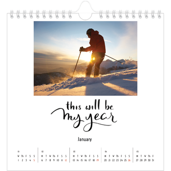 Square Photo Calendar — Quotes