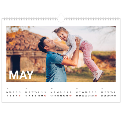 A3 Photo Calendar — Big month [cover]