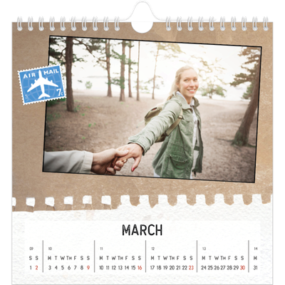 Square calendars  — Parts unknown [March]