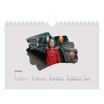 A5 Landscape Photo Calendar — Paintbrush photos