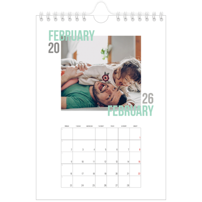 A5 Photo Calendar — Couple type [February]