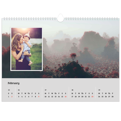 A3 Photo Calendar — Four seasons [February]