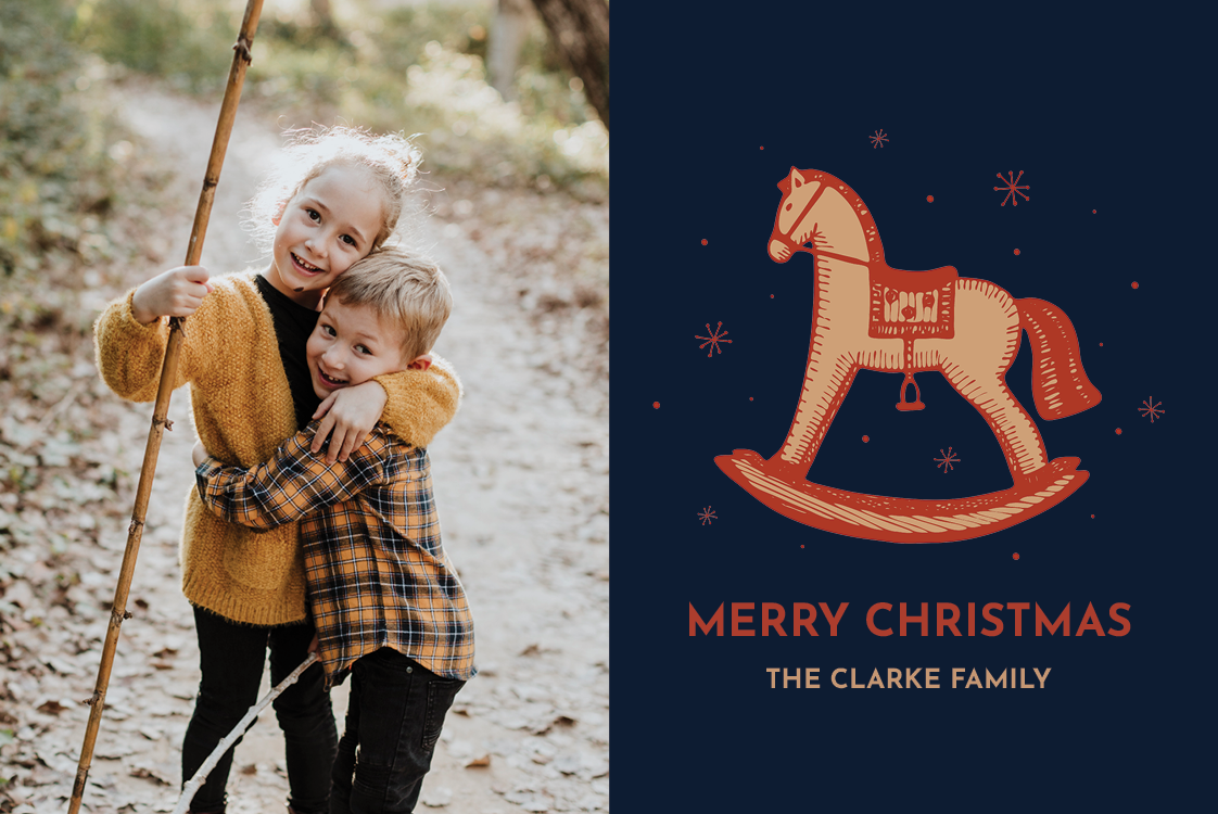 Cards — Vintage rocking horse