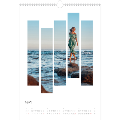 A3 photo calendars — Travel mosaics [May]