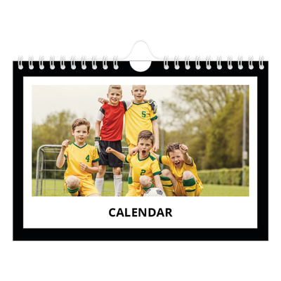 A5 Landscape Photo Calendar — Black frame [cover]