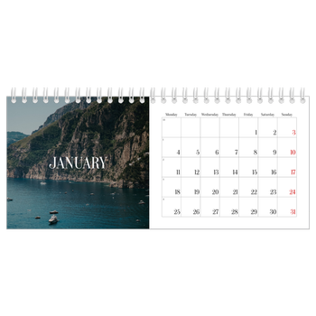 Desk Photo Calendar — Endless escape