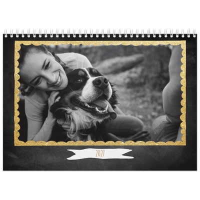 A4 Double Photo Calendar — Rustic charm [cover]
