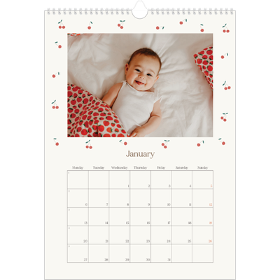 A5 Photo Calendar — Cherry bliss [January]