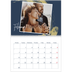 A4 Double Photo Calendar — Gold brush backgrounds [February]
