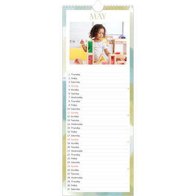 Slim Calendar  — Paintbrush effect [cover]
