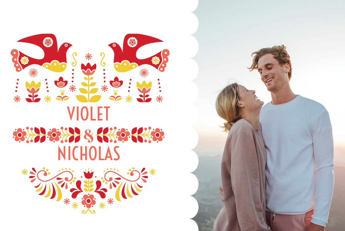 Invitations — Lovely love birds