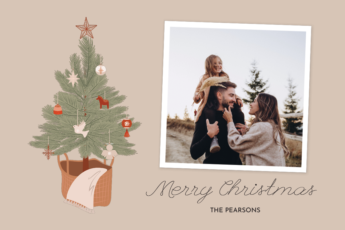 Cards — Rustic festive tree