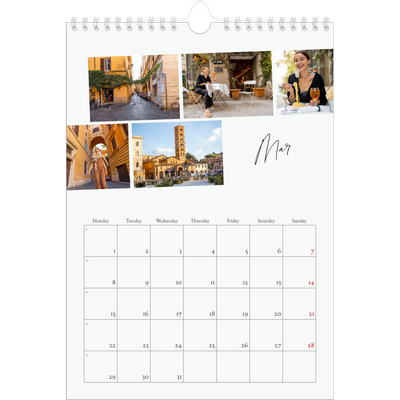 A4 Photo Calendar — City break [March]