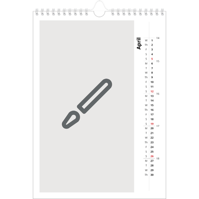 A4 Photo Calendar — Design your own product [April]