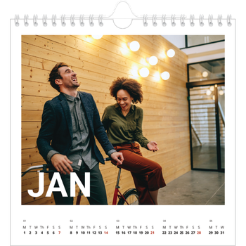 Square Photo Calendar — Big month