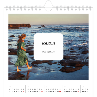Square calendars  — Full story [March]