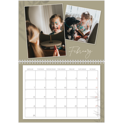 A4 Double Photo Calendar — Down to earth [February]