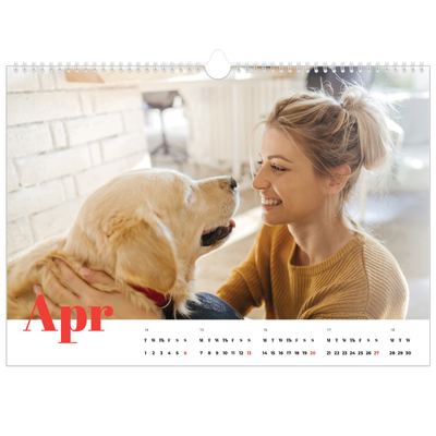 A3 Photo Calendar — A bold year [April]