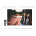 A4 Landscape Photo Calendar — White space [February]