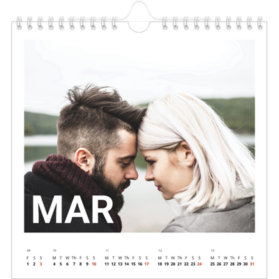 Square calendars  — Big month [March]