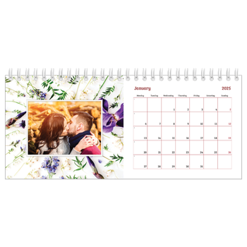 Desk Photo Calendar — Flower frames