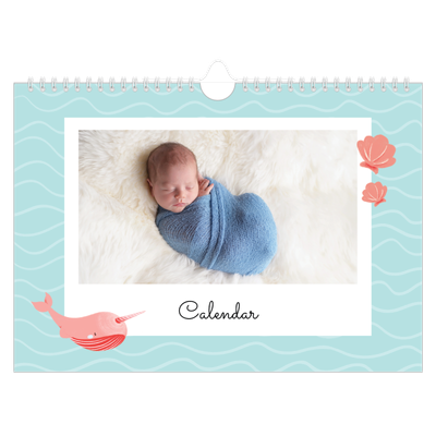 A4 Landscape Photo Calendar — Cute animals [cover]