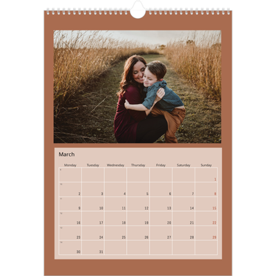 A3 photo calendars — Earth colours [March]