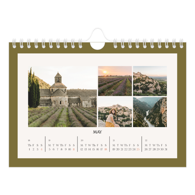 A5 Landscape Photo Calendar — Classic colours [cover]