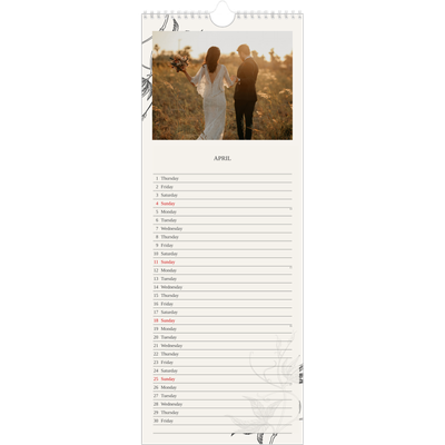 Slim Calendar  — Ink & ivy [April]