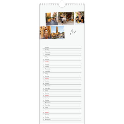 Slim Calendar  — City break [March]