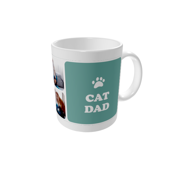 Personalised mugs — Cat dad - colour