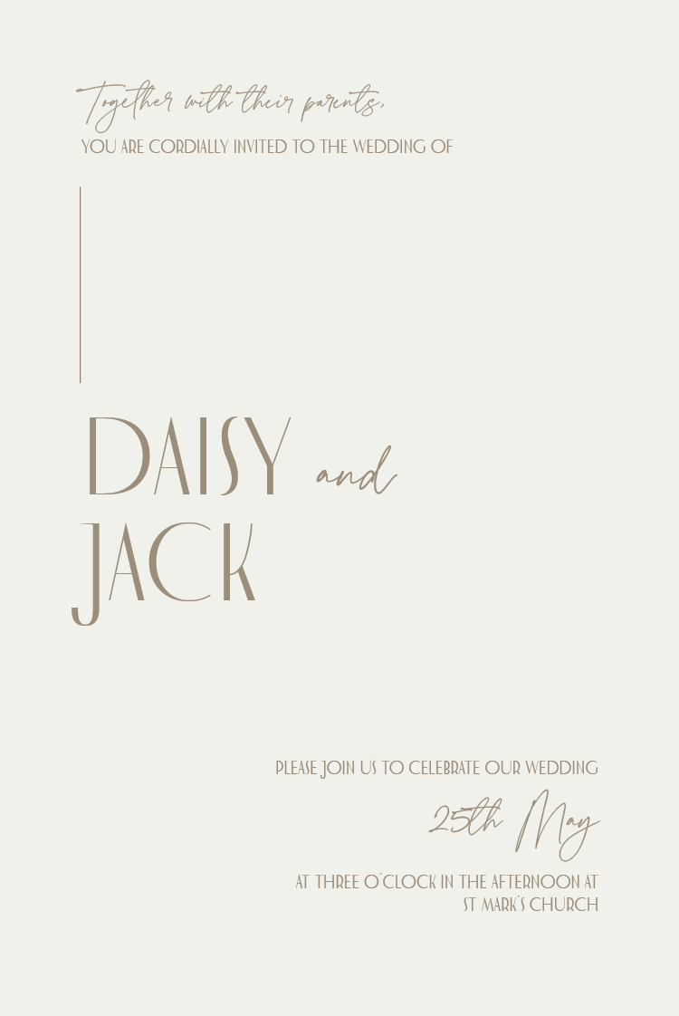 Invitations — Perfect match