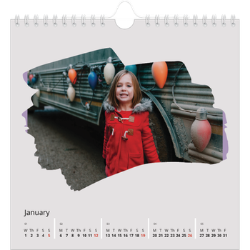 Square Photo Calendar — Paintbrush photos