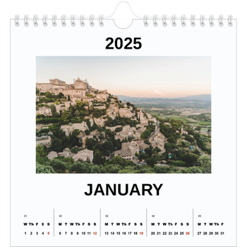 Square Photo Calendar — Simple photo