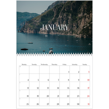 A4 Double Photo Calendar — Endless escape