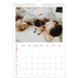 A4 Photo Calendar — Red highlights [February]