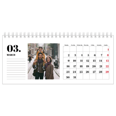 Desk calendars — Serif and moments [March]