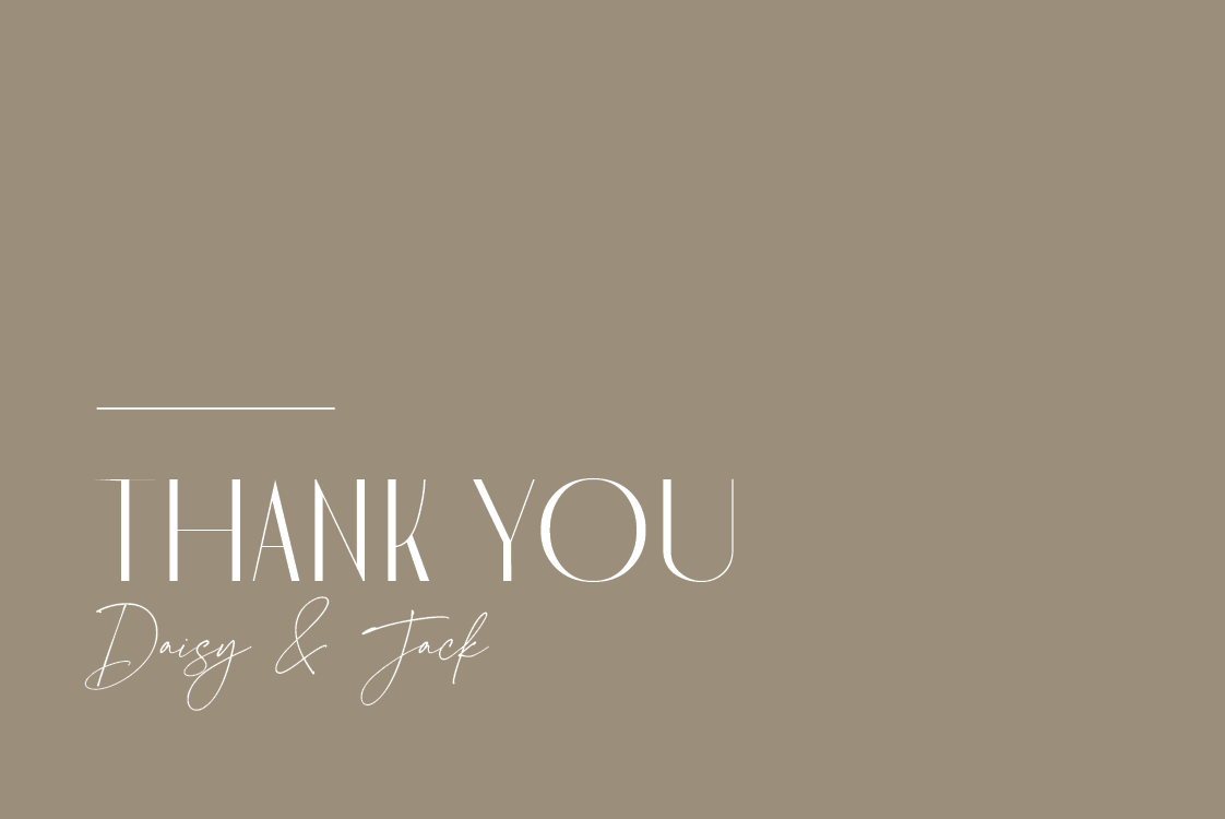 Thank you cards — Perfect match