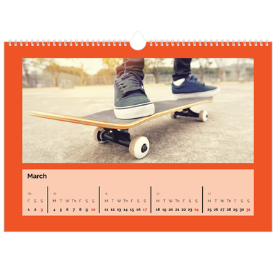 A3 Photo Calendar — Bright and bold [March]