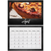 A4 Double Photo Calendar — Chalkboard style [April]