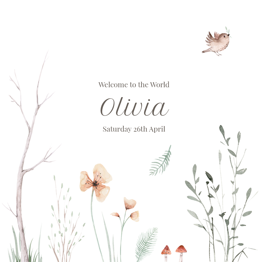 Invitations — Gentle springtime