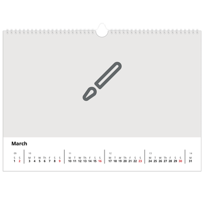 A3 Photo Calendar — Design your own product [March]