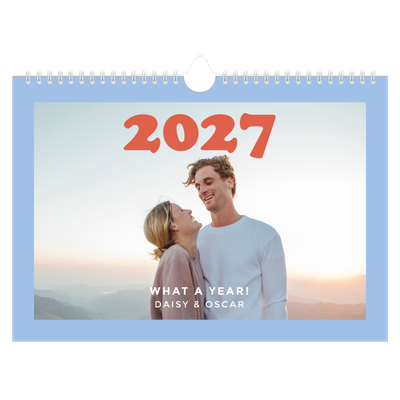 A4 Landscape Photo Calendar — Retro frames [cover]