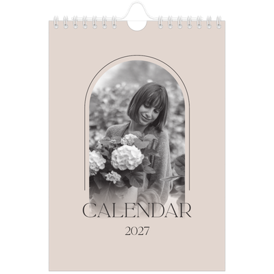 A5 Photo Calendar — Simple botanical [cover]