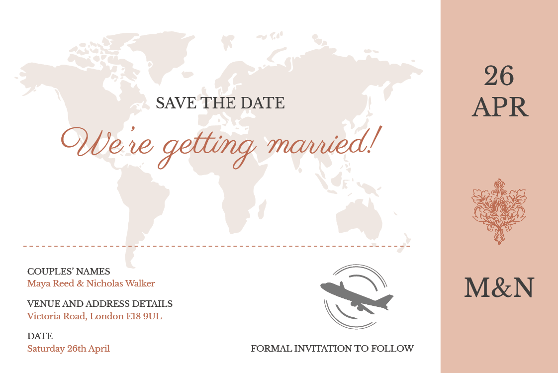 Save the date — Destination forever