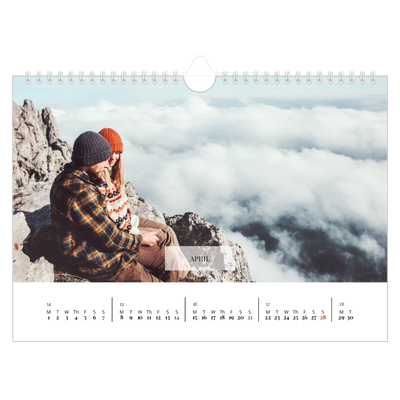 A4 Landscape Photo Calendar — Classic calendar [April]